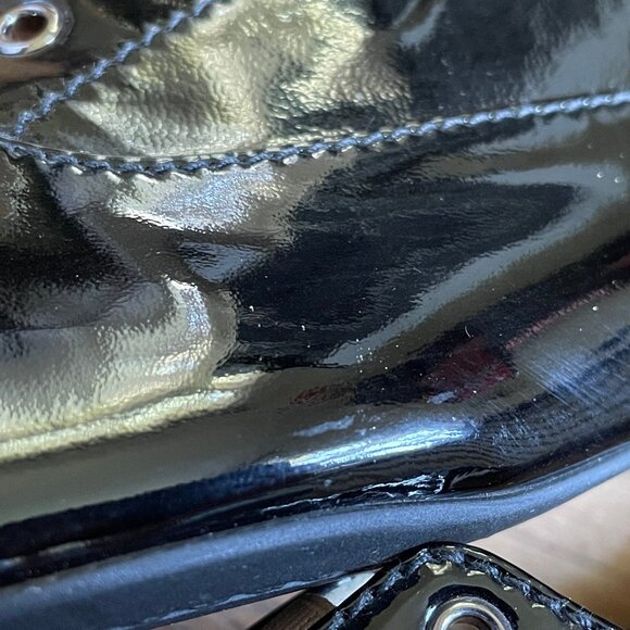 Miu Miu Black Patent Leather Oxfords, EU 40.5 - Picture 12 of 13